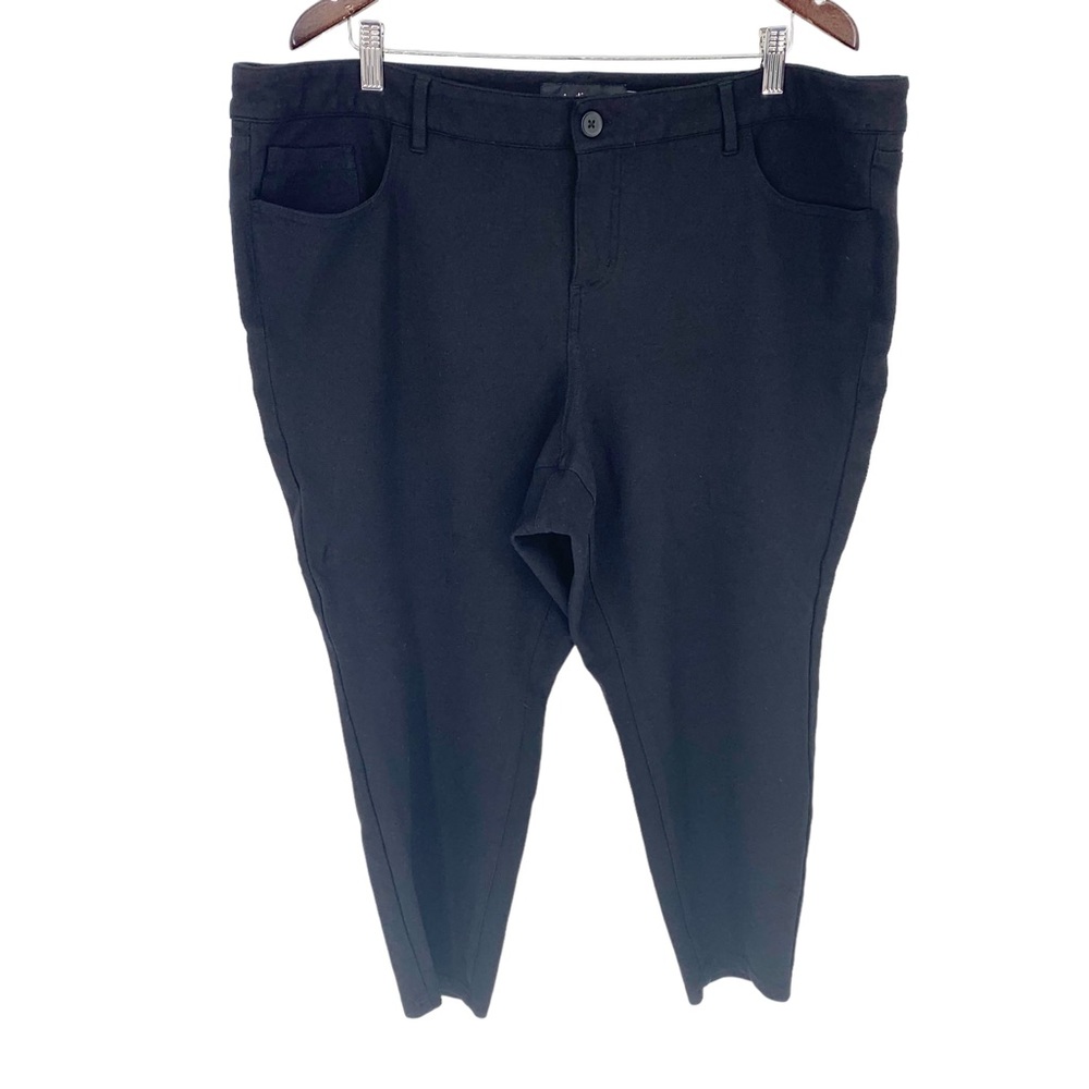 torrid studio black ponte knit skinny leg pants womens plus 22s short inseam